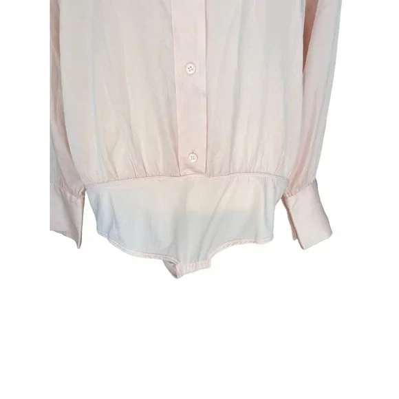 NWT J. Crew Stretch Tailored Bodysuit Silk Light Shell Size 12